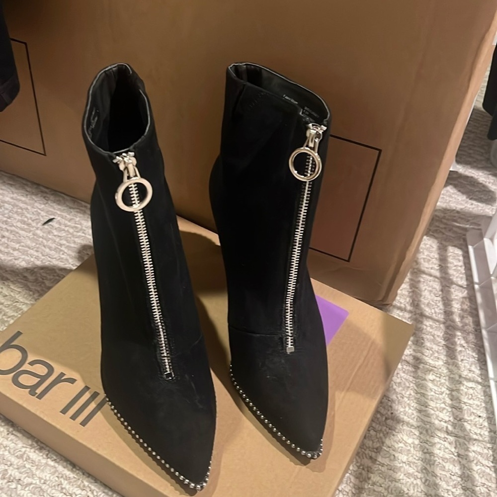 bar lll boot black suede